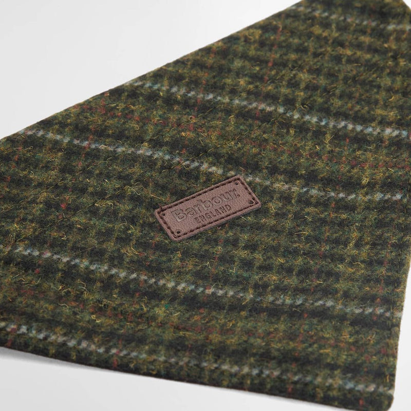 Barbour Wilkin Dog Bandana Olive Check