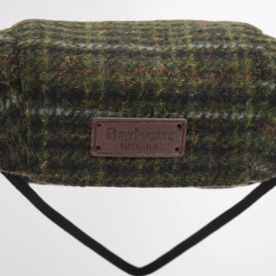 Barbour Wilkin Dog Flat Cap Olive Check
