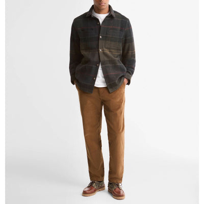 Barbour Woodlane Brushed Check Overshirt Shadow Classic Tartan