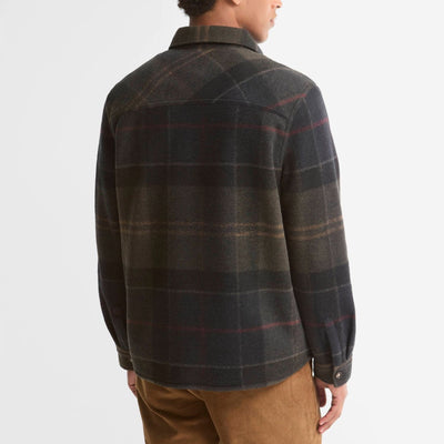 Barbour Woodlane Brushed Check Overshirt Shadow Classic Tartan