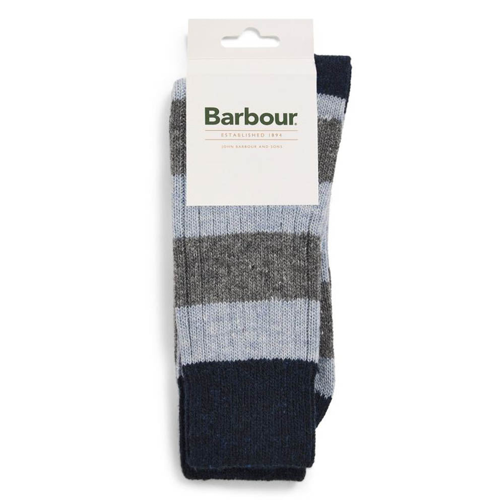 Barbour Houghton Stripe Socks Blue / Grey