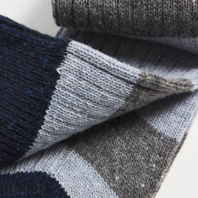 Barbour Houghton Stripe Socks Blue / Grey