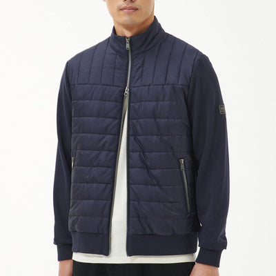 Barbour International Counter Quilted Sweater Jacket Night Sky