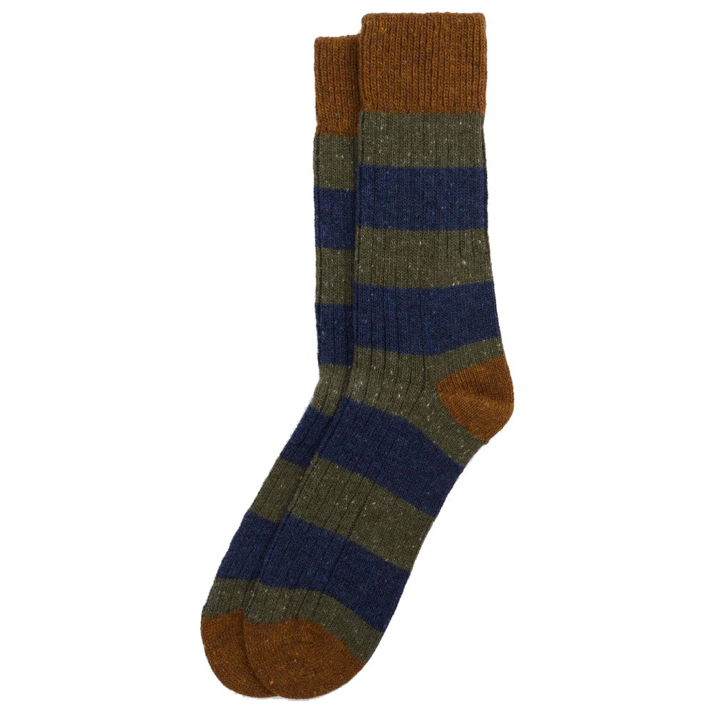 Barbour Houghton Stripe Socks Thyme