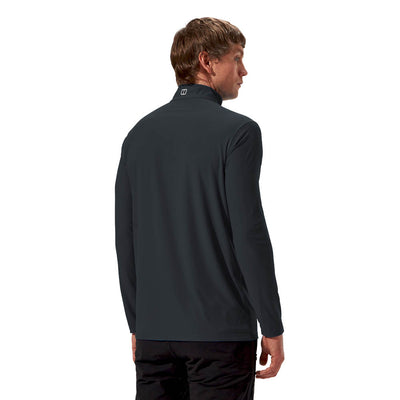 Berghaus Mens 24/7 Tech Base Tee Long Sleeve Half Zip Black