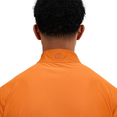 Berghaus Mens 24/7 Tech Tee Long Sleeve Half Zip Orange
