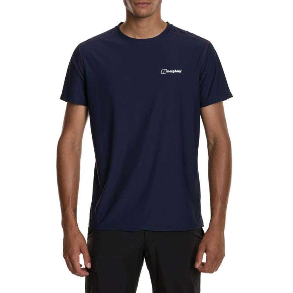 Berghaus Mens 24/7 Tech Tee Super Stretch Crew Dark Blue