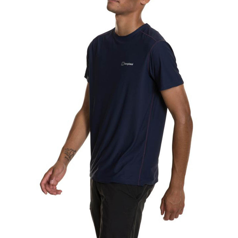 Berghaus Mens 24/7 Tech Tee Super Stretch Crew Dark Blue
