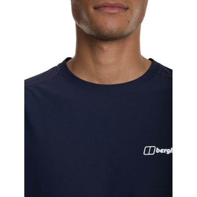Berghaus Mens 24/7 Tech Tee Super Stretch Crew Dark Blue