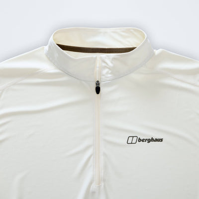 Berghaus Mens 24/7 Tech Base Tee Long Sleeve Half Zip Stratus Light Grey