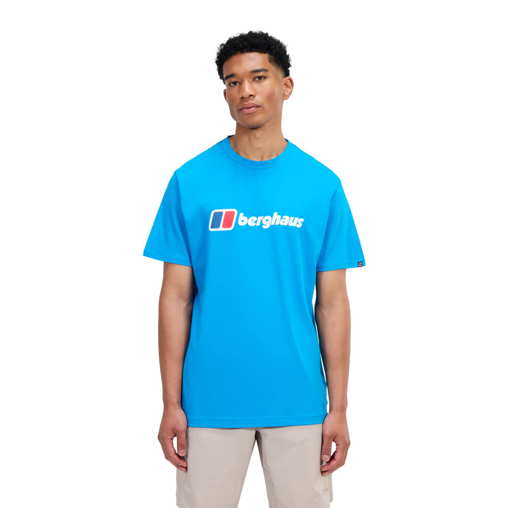 Berghaus Mens Class XL-Logo Tee Mountain Blue