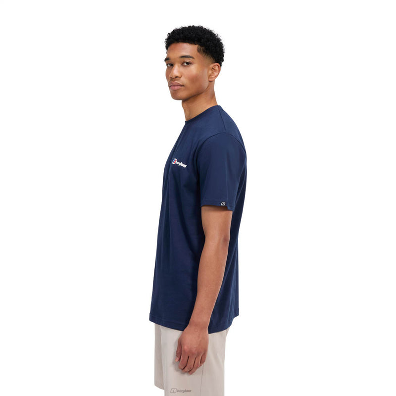 Berghaus Mens Front & Back T-Shirt Dark Blue