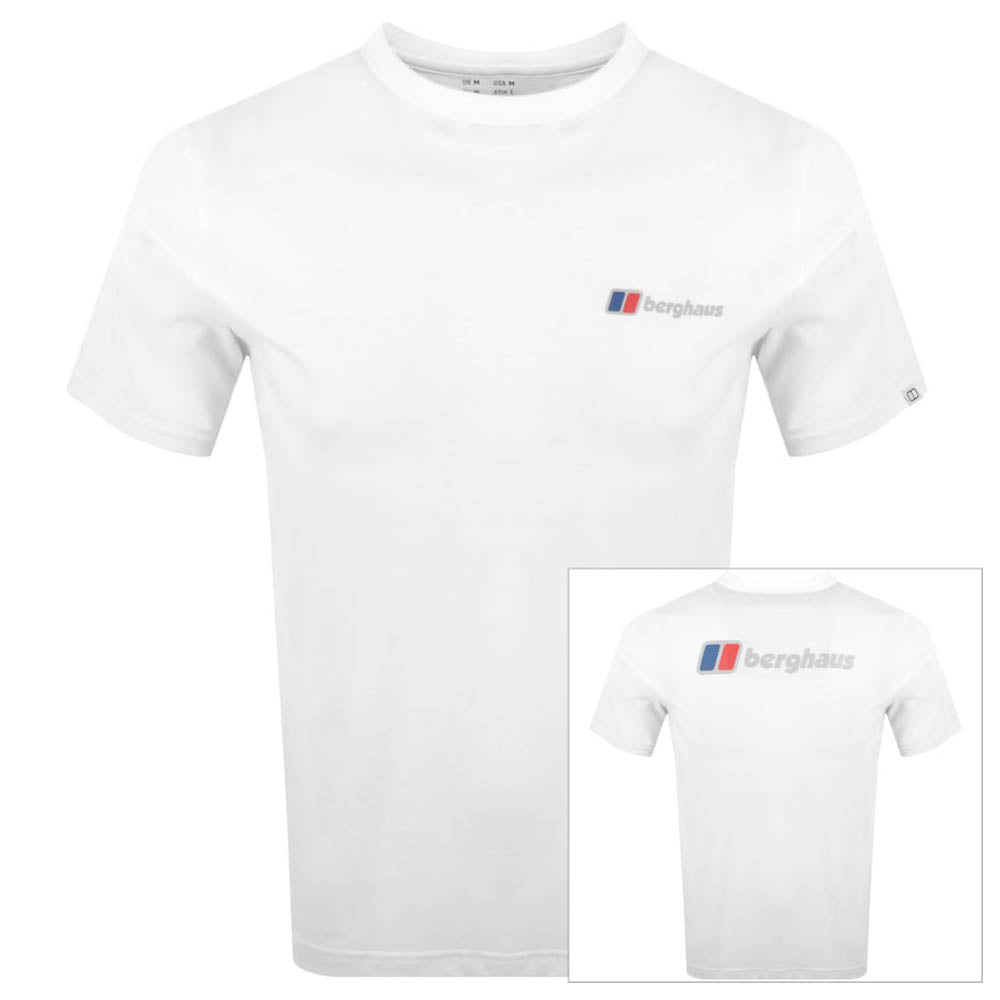 Berghaus Mens Front & Back T-Shirt White
