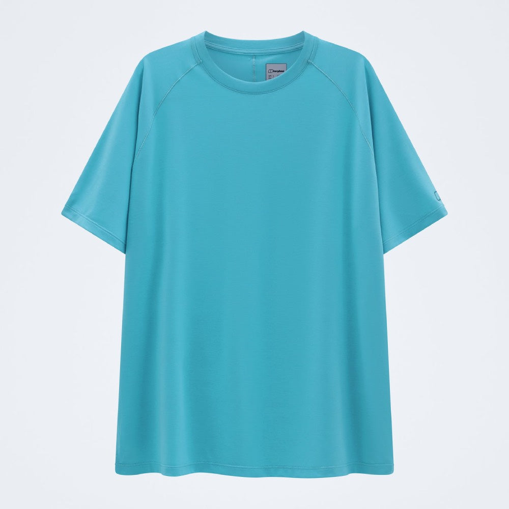 Berghaus Mens Ivyhill Tech Tee Super Stretch Crew Calgary Blue
