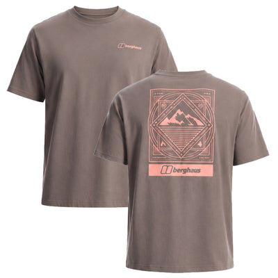 Berghaus Mens Moutain Matrix Graphic T-Shirt Volcanic Ash