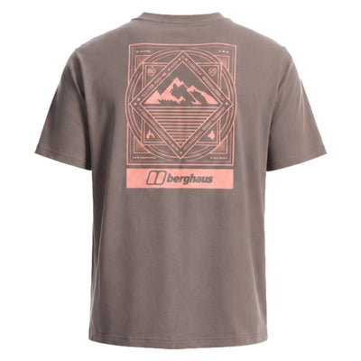Berghaus Mens Moutain Matrix Graphic T-Shirt Volcanic Ash