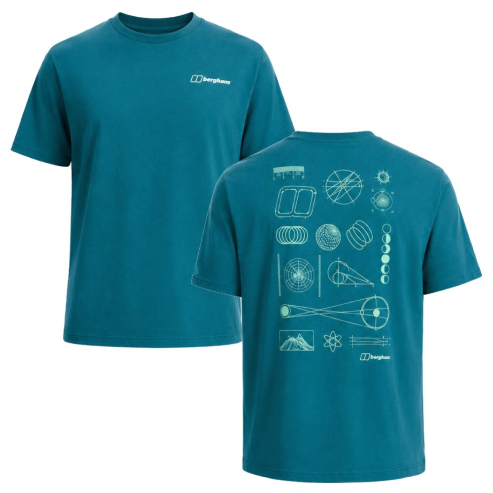 Berghaus Mens Geo Moutaintry Essential T-Shirt Northern Storm