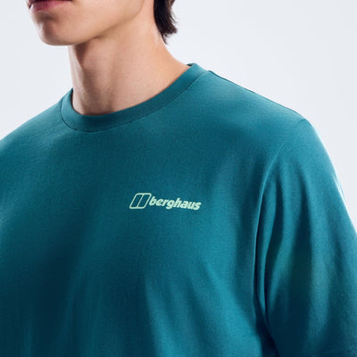 Berghaus Mens Geo Moutaintry Essential T-Shirt Northern Storm