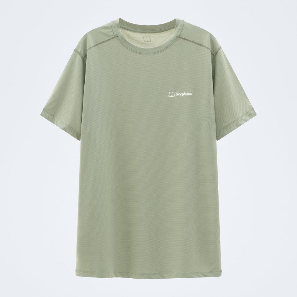 Berghaus Mens 24/7 Tech Tee Super Stretch Crew Wisdom Light Green