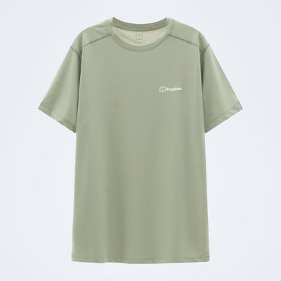 Berghaus Mens 24/7 Tech Tee Super Stretch Crew Wisdom Light Green