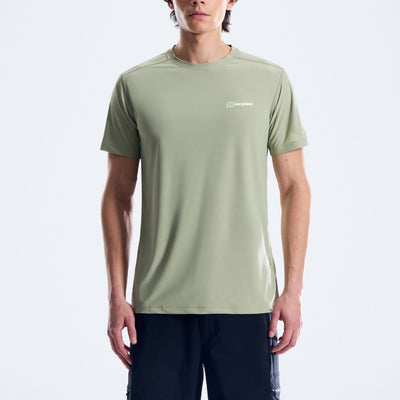 Berghaus Mens 24/7 Tech Tee Super Stretch Crew Wisdom Light Green