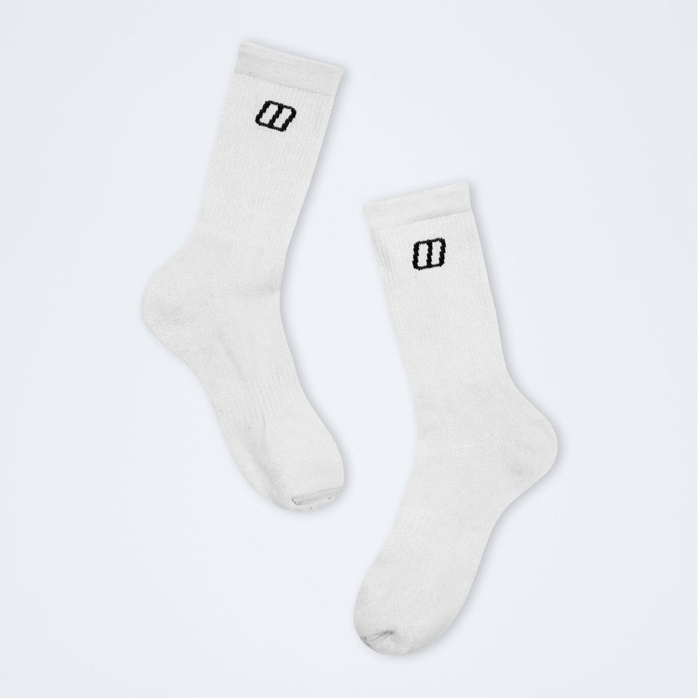 Berghaus Unisex Adult 3PK Sport Crew Socks White