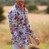 Claudio Lugli Monaco Grand Prix Print Long Sleeve Shirt White CP8017