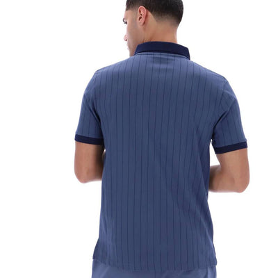 Fila Vintage BB1 Classic Vintage Striped Polo Shirt Vintage Indigo