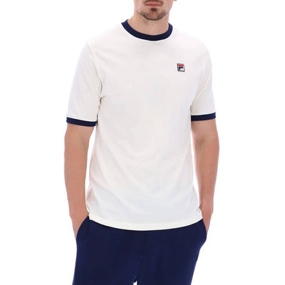 Fila Vintage Marconi Essential Ringer T-Shirt Gardenia