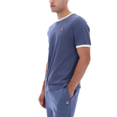 Fila Vintage Marconi Essential Ringer T-Shirt Vintage Indigo
