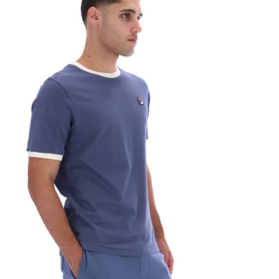 Fila Vintage Marconi Essential Ringer T-Shirt Vintage Indigo