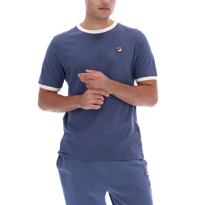 Fila Vintage Marconi Essential Ringer T-Shirt Vintage Indigo