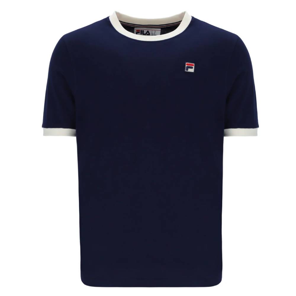Fila Vintage Marconi Essential Ringer T-Shirt Fila Navy