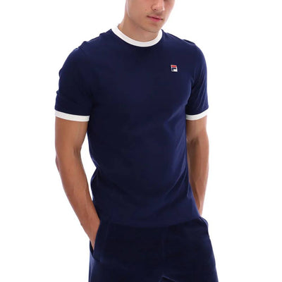 Fila Vintage Marconi Essential Ringer T-Shirt Fila Navy