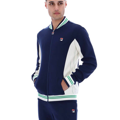 Fila Vintage Settanta Baseball Track Top Jacket Fila Navy