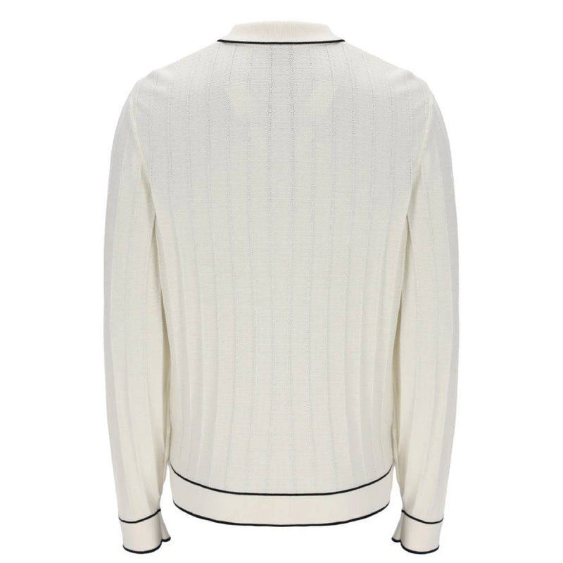 Fila Vintage Sully Long Sleeve Polo Shirt Tofu