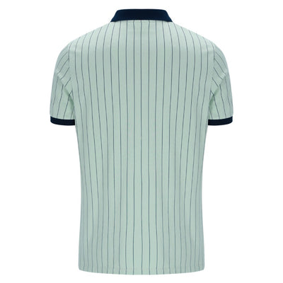Fila Vintage BB1 Classic Vintage Striped Polo Shirt Surf Spray/ Fila Navy / White