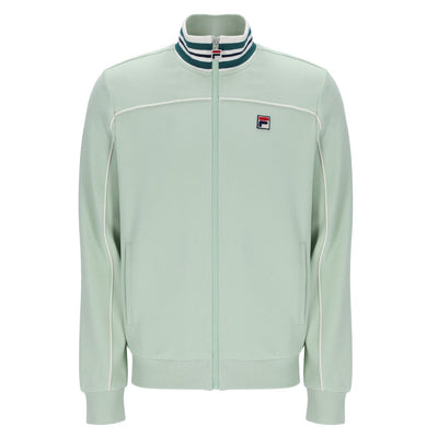 Fila Vintage Federico Tipped Neck Track Jacket Surf Spray