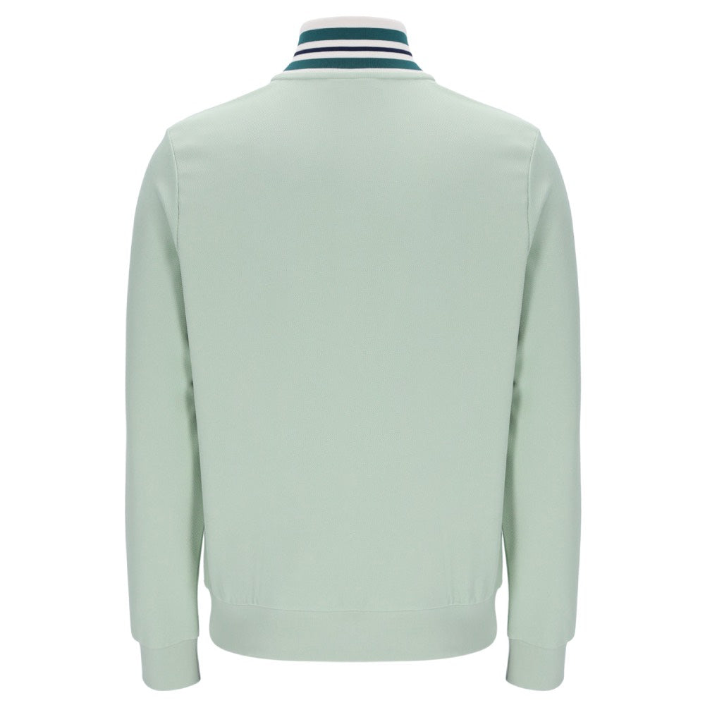 Fila Vintage Federico Tipped Neck Track Jacket Surf Spray