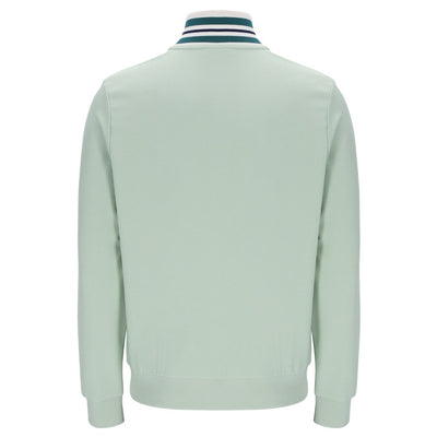 Fila Vintage Federico Tipped Neck Track Jacket Surf Spray