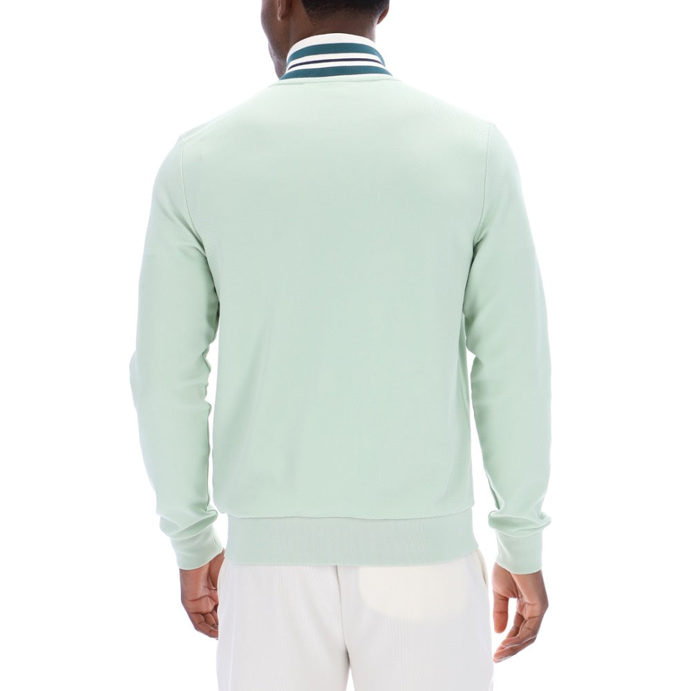 Fila Vintage Federico Tipped Neck Track Jacket Surf Spray