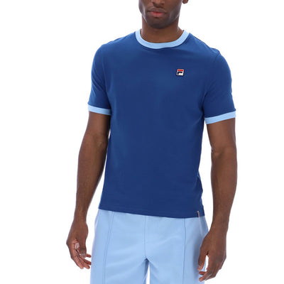 Fila Vintage Marconi Essential Ringer T-Shirt Limoges / Frozen Fjord