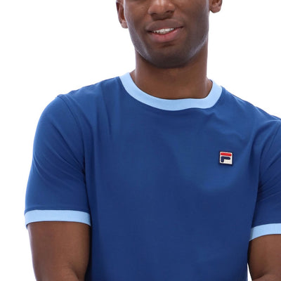 Fila Vintage Marconi Essential Ringer T-Shirt Limoges / Frozen Fjord