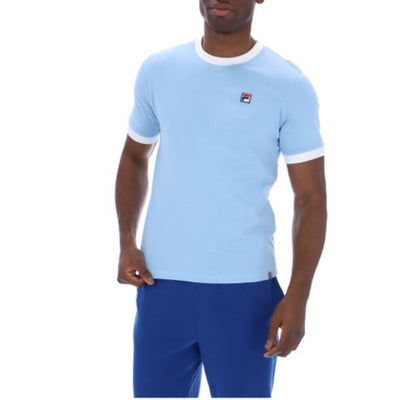 Fila Vintage Marconi Essential Ringer T-Shirt Frozen Fjord / White