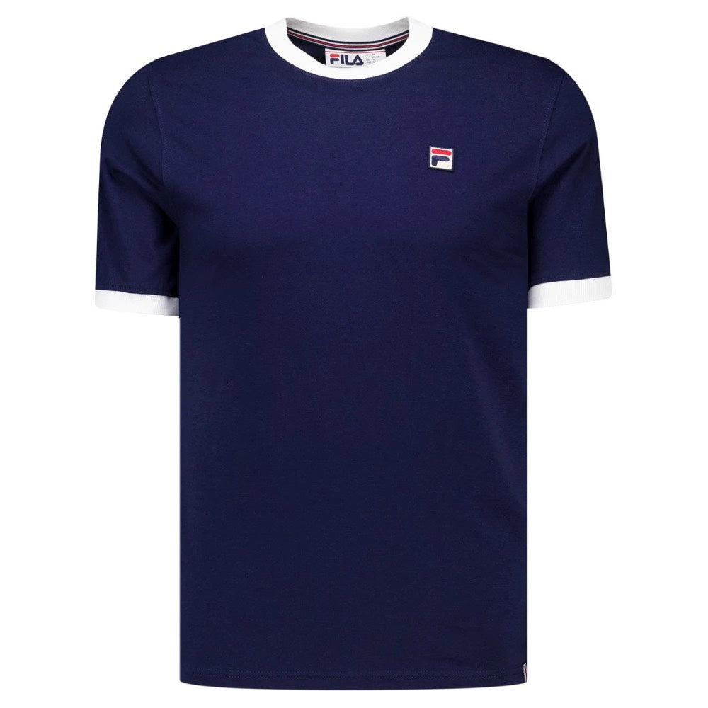 Fila Vintage Marconi Essential Ringer T-Shirt Fila Navy / White