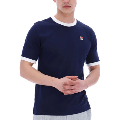 Fila Vintage Marconi Essential Ringer T-Shirt Fila Navy / White