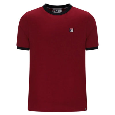 Fila Vintage Marconi Essential Ringer T-Shirt Sun Dried Tomato / Black