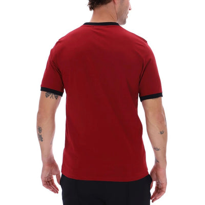 Fila Vintage Marconi Essential Ringer T-Shirt Sun Dried Tomato / Black