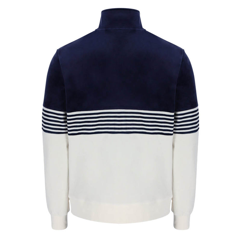 Fila Vintage Merrick Stripe Velour Track Top Jacket Fila Navy / Gardenia