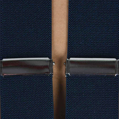 Ibex Clip On Plain Braces Navy